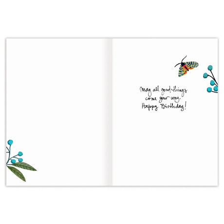 Blue Bird Birthday Card