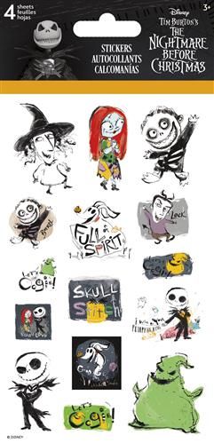 Disney The Nightmare Before Christmas - Ink Winter Halloween Stickers