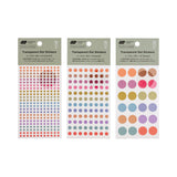 Hobonichi TSUKI no IRO: Transparent Dot Stickers