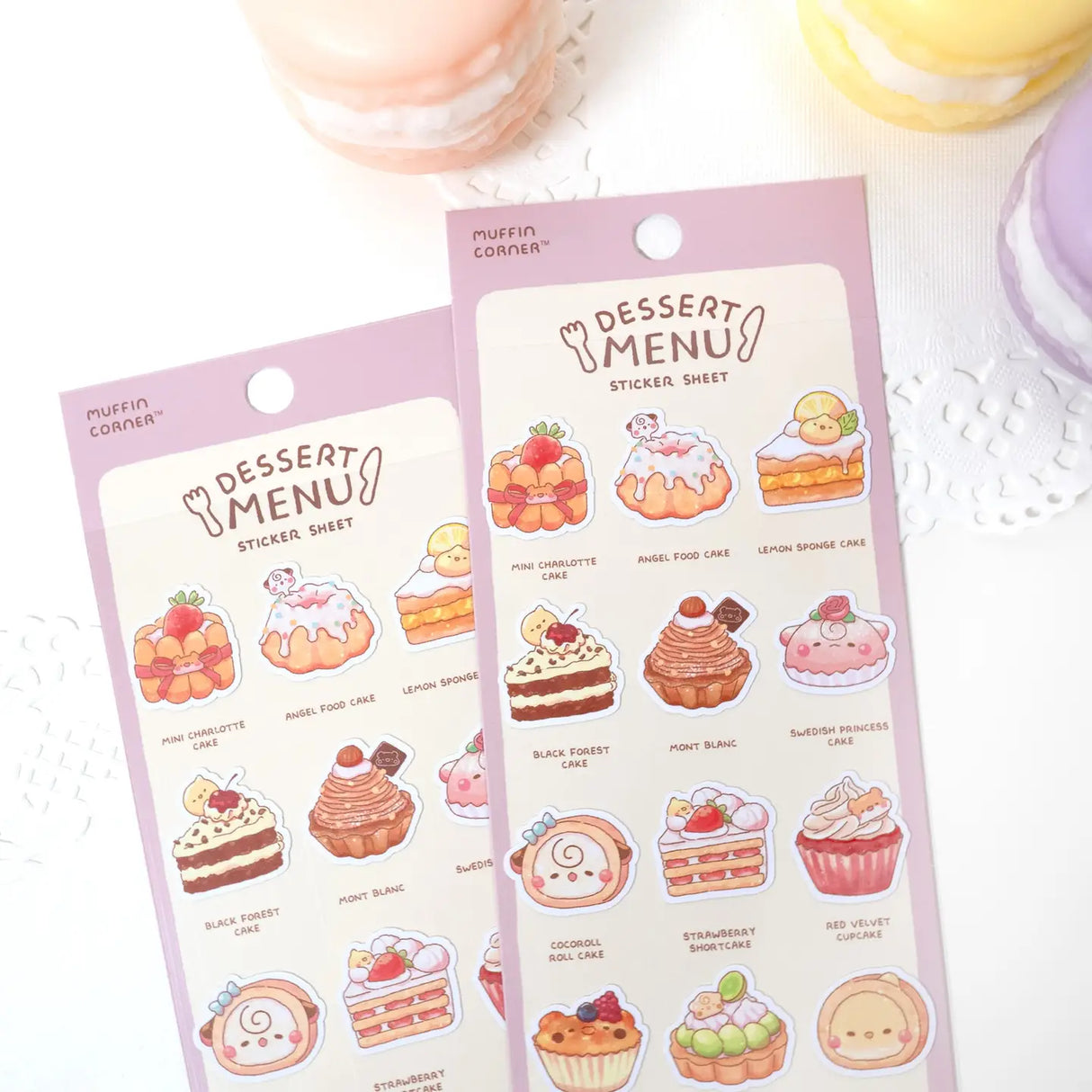 Studio Enon Dessert Menu Sticker Sheet