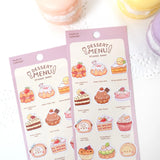 Studio Enon Dessert Menu Sticker Sheet