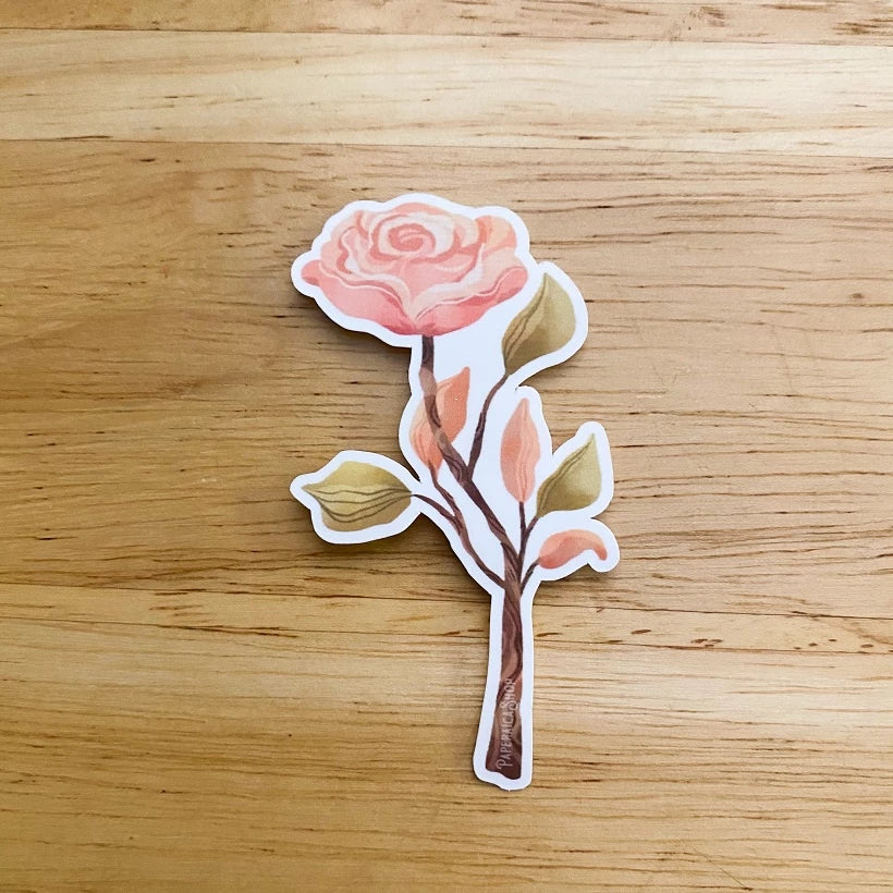 PaperaicaShop Rose Vinyl Sticker