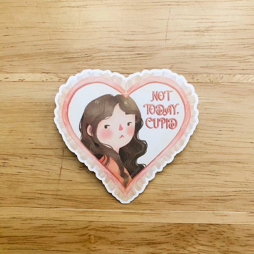 PaperaicaShop Not Today Cupid Vinyl Sticker