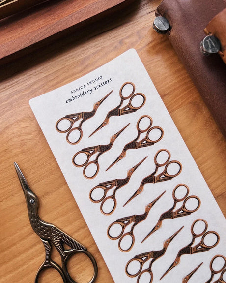 Sarica Studio Embroidery Scissors Stickers
