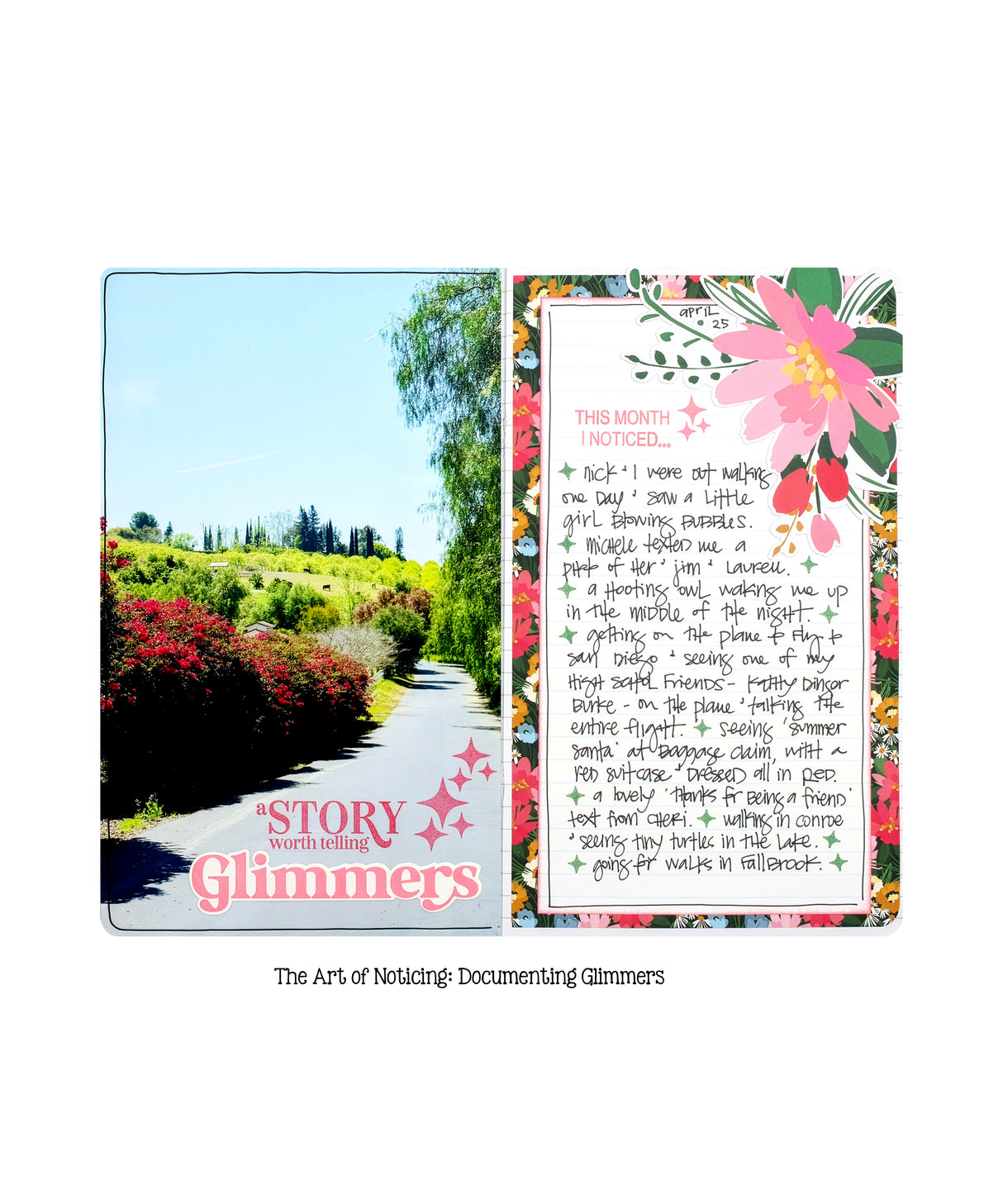 The Art of Noticing: Documenting Glimmers with Layle By Mail