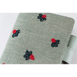 Hobonichi 2026 A6 Cover - mina perhonen: light berry (Green)