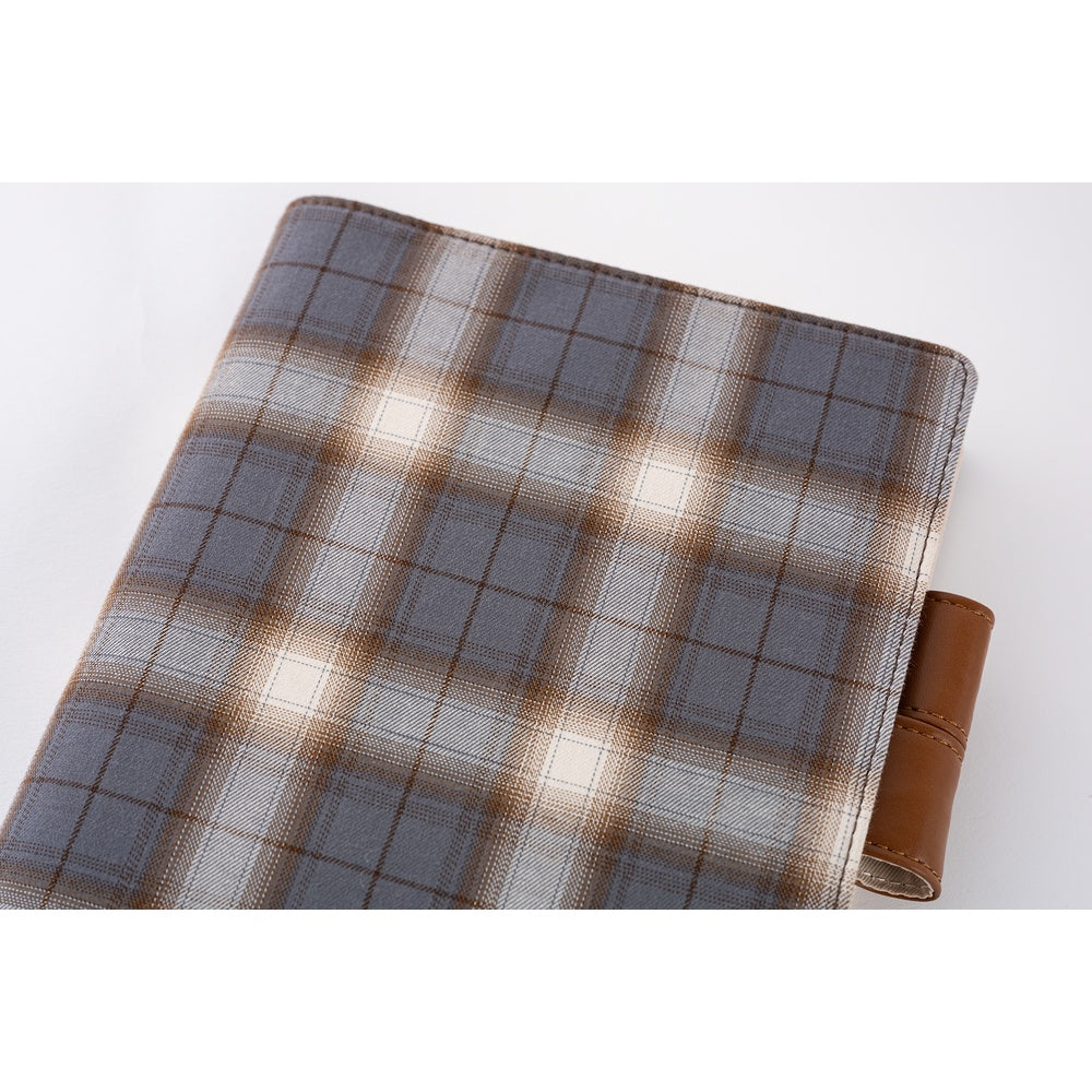 Hobonichi Techo 2026 Cousin A5 Book & Cover - Shirt Fabric: Foggy Plaid [ENG/A5/Jan Start]