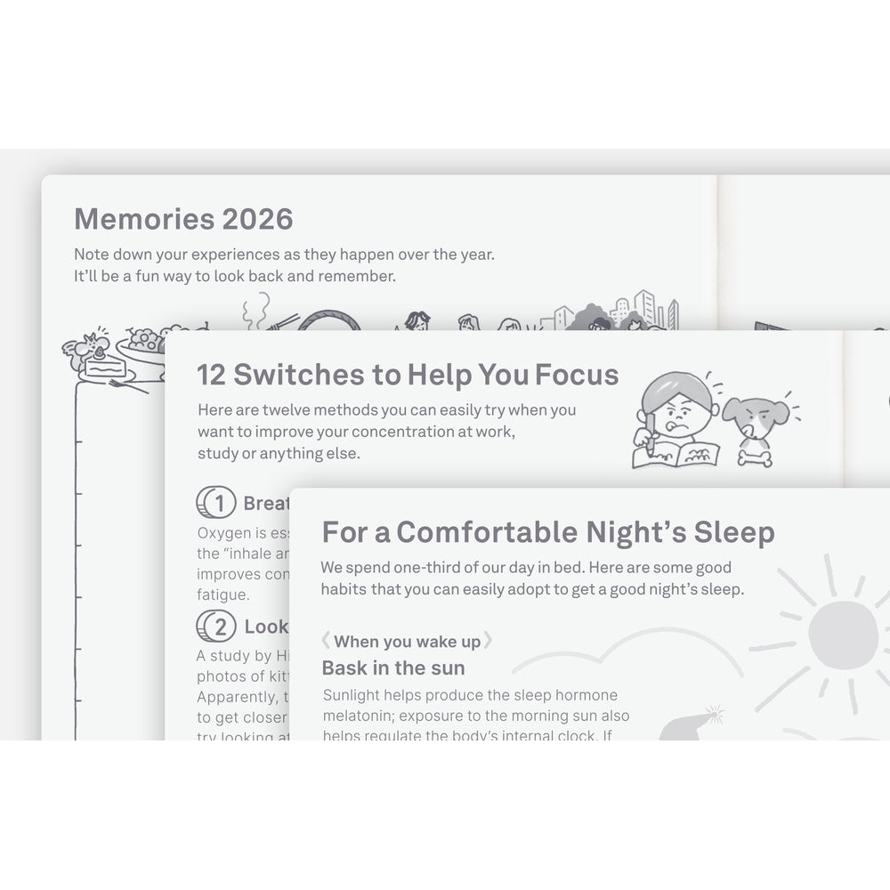 Hobonichi 2026 English Original Book [A6/Jan Start/Mon Start]