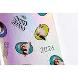 Hobonichi 2026 Weeks Candy Stripper: Random Dog & Cat (Aurora) [ENG/Tall & Slim/Jan Start]