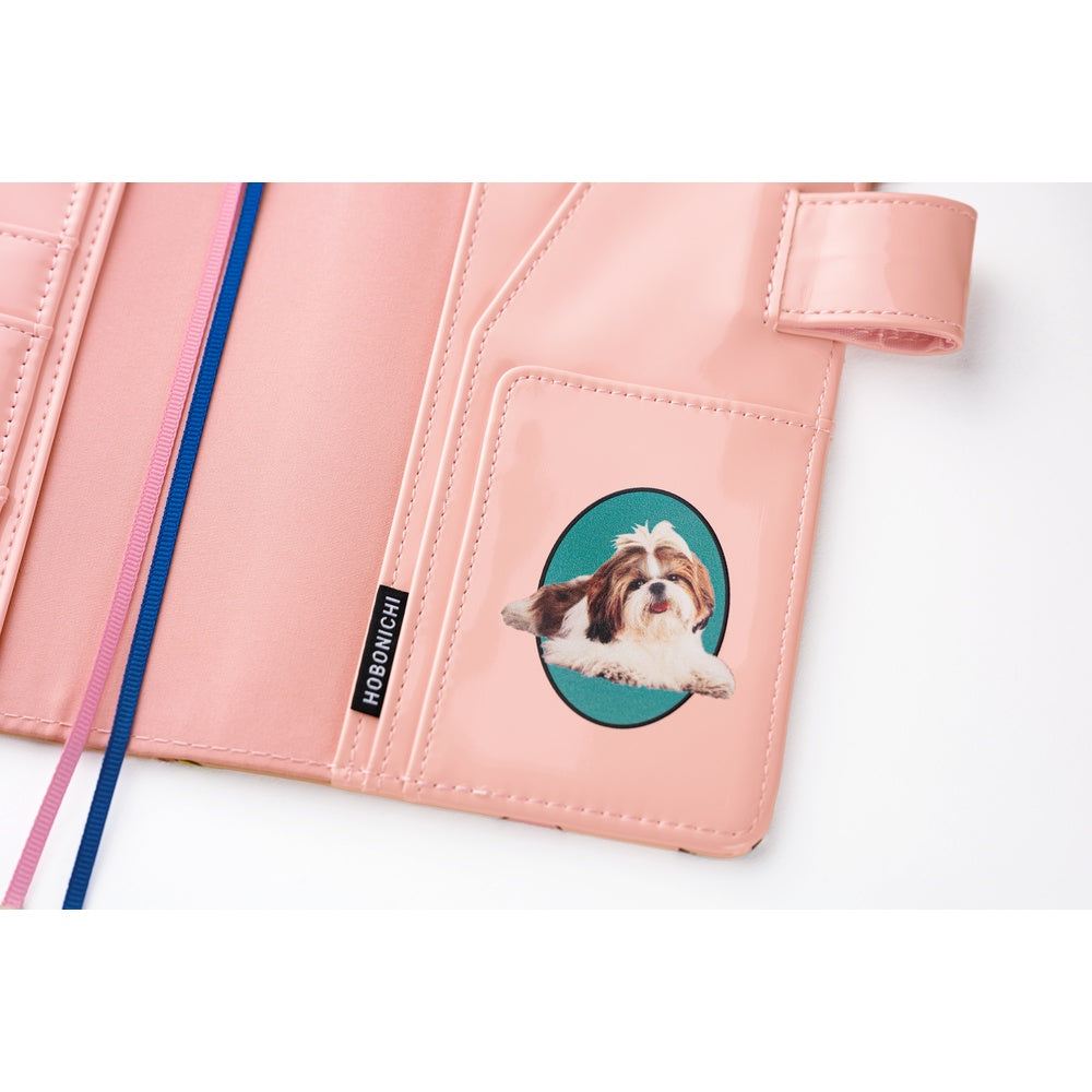 Hobonichi Techo 2026 Original Book & Cover - Candy Stripper: Random Dog & Cat (Pink) [ENG/A6/Jan Start]