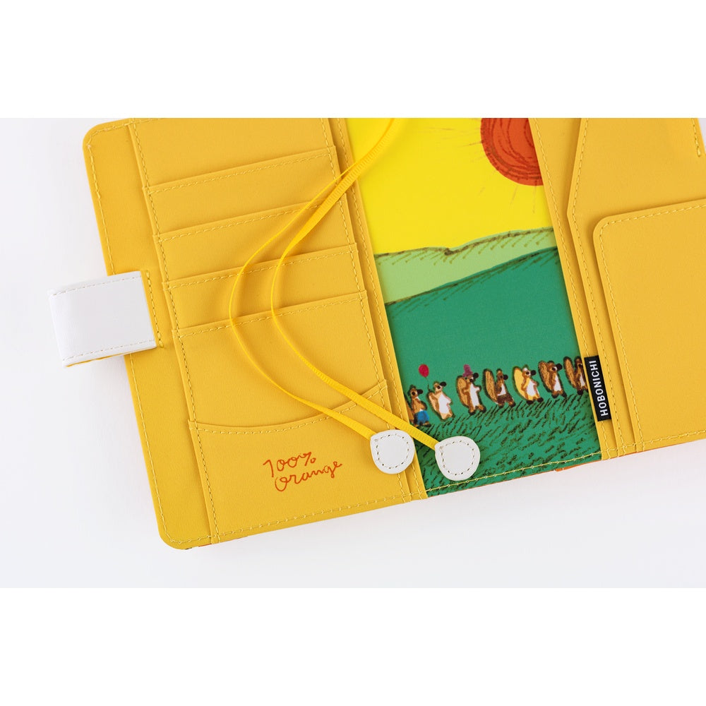 Hobonichi Techo 2026 Original Book & Cover - 100% ORANGE: Squirrel Squadron [ENG/A6/Jan Start]