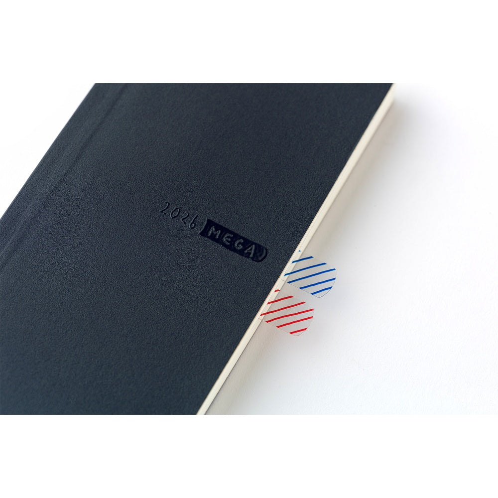 Hobonichi 2026 Weeks Mega Sneaker: Indigo Black [ENG/Tall & Slim/Jan Start]