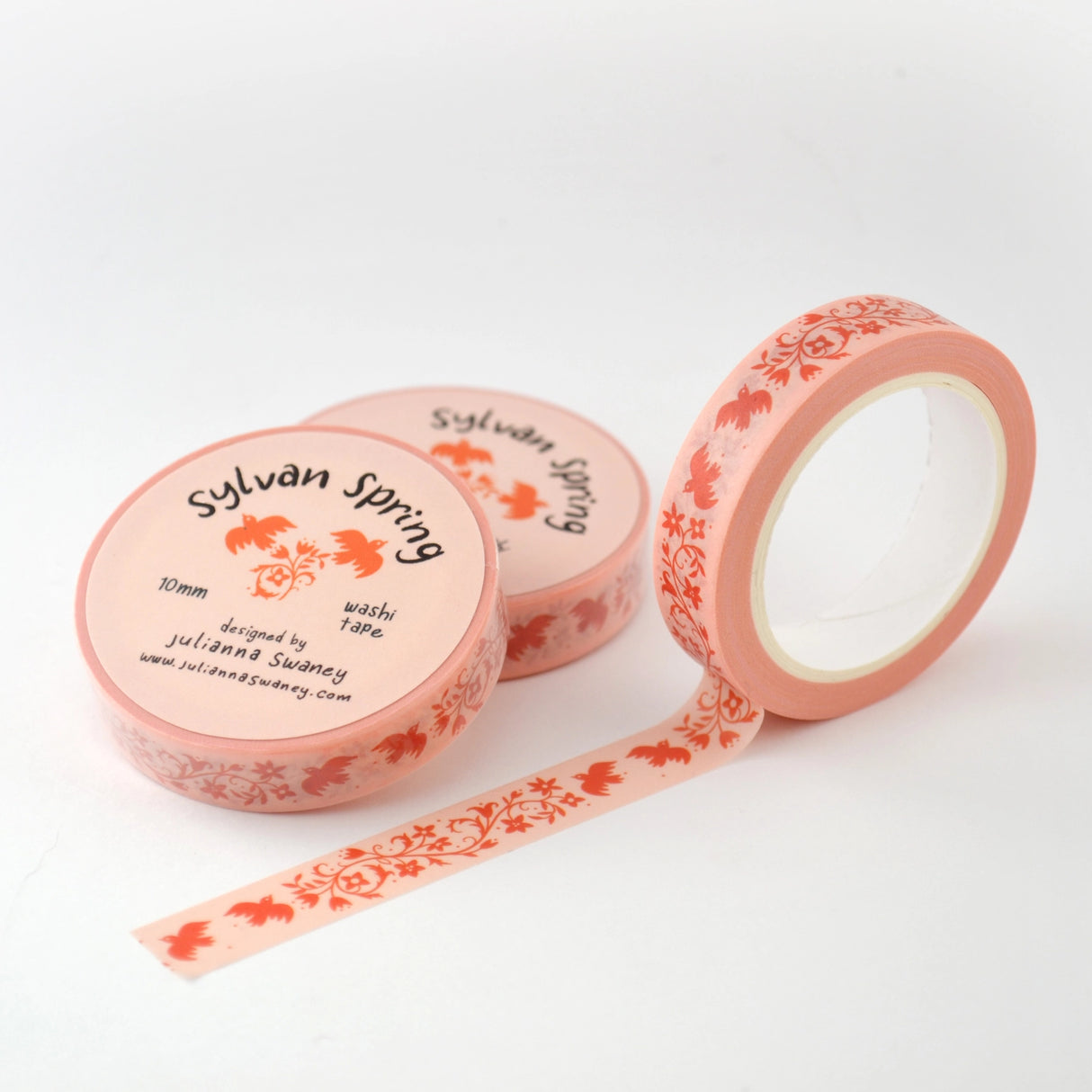 Sylvan Spring Red 10mm Washi Tape