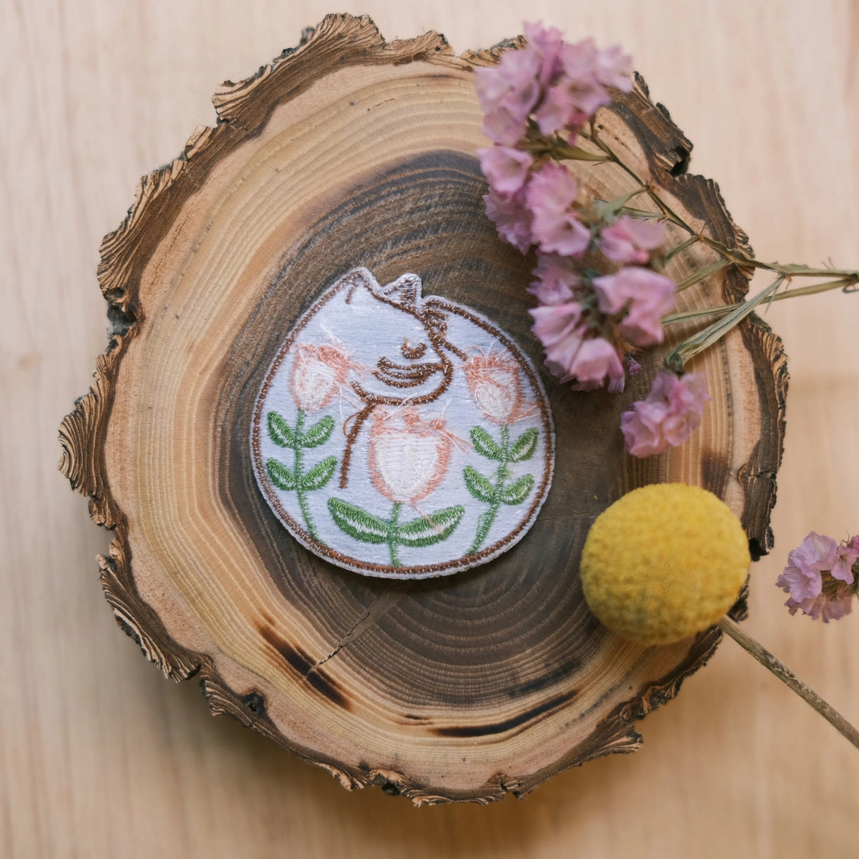 Cat Nap Iron-On Patch