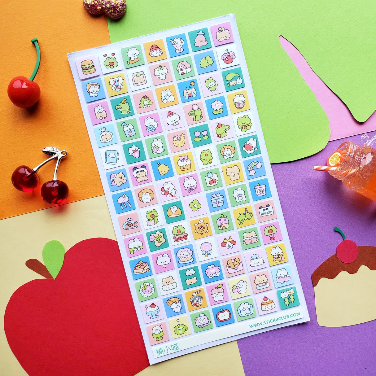STICKII Kawaii Squared Sticker Sheet