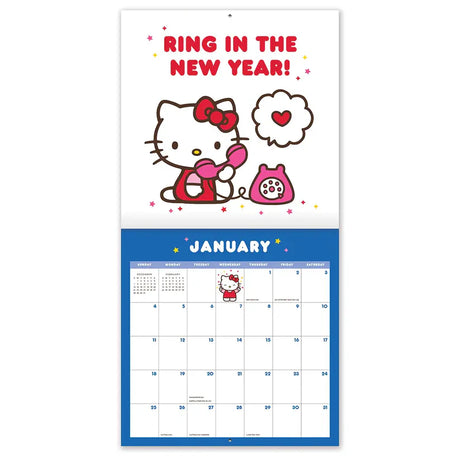 2026 Hello Kitty Playful Pink Calendar 12" x 12"