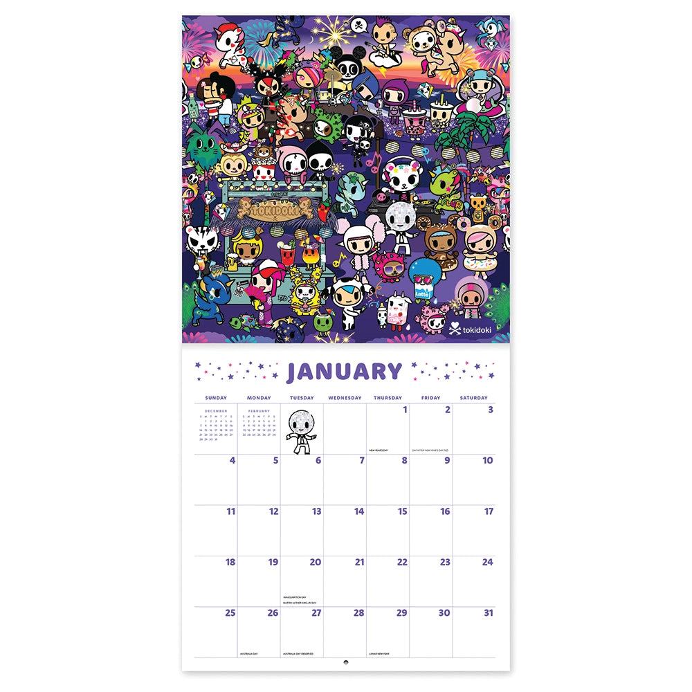 2026 Tokidoki Calendar 12" X 12" Calendar