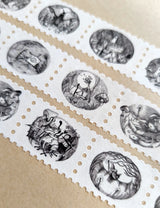 Jon Turner Illustration - Matchsticks Miniatures Fantasy Art Stamp Washi Tape