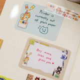 Stationery Cats Paper Labels Sticker Roll