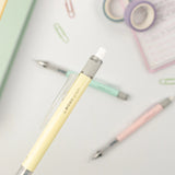 Mono Graph Mechanical Pencil + Eraser Set - Cream Yellow