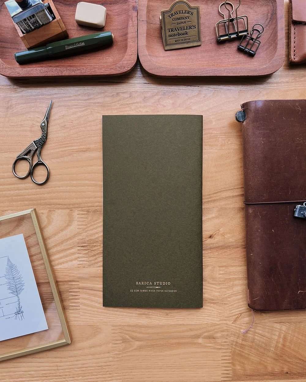 Sarica Studio Olive Green Notebook (Standard TN Size)