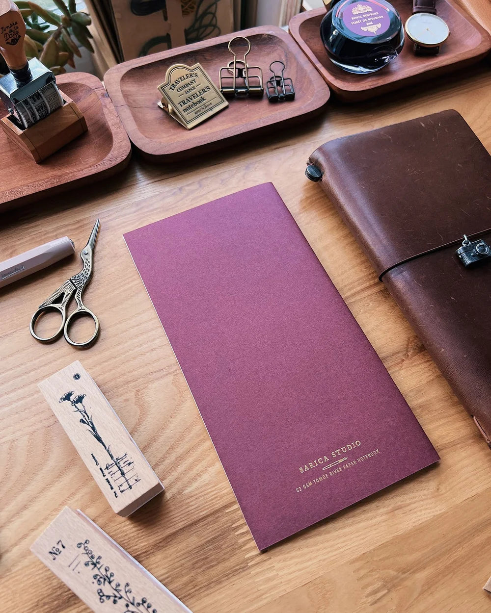 Sarica Studio Bordeaux Notebook (Standard TN Size)