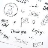 Hand Lettering Sticker Sheet by forme.

The handwriting of popular hand lettering writer Bechori has been made into a masking sticker!