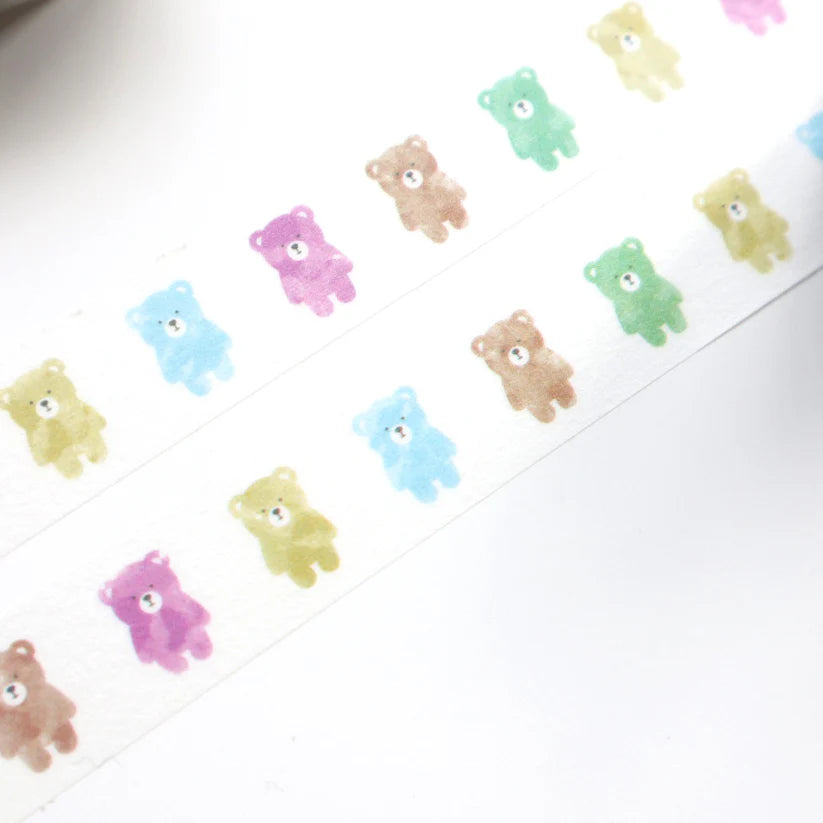 Tono & Lims 1 Washi Tape by forme.

A masking tape made in collaboration with Tono & Lims' adorable characters Kuma and Daku-kun!