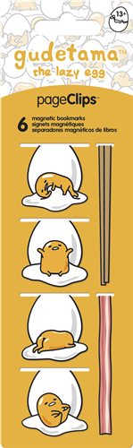 Magnetic Page Clip Bookmarks are a great way to keep your place in books, journals, planners, and more! This Gudetama Magnetic Page Clips set includes six colorful and creatively designed markers. These adorable bookmarks are ideal for book lovers, students, teachers, or anyone who enjoys reading. They also make a wonderful gift for just about anyone on your list!