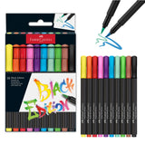 Faber-Castell Black Edition Super Soft Brush Pens, Box of 10