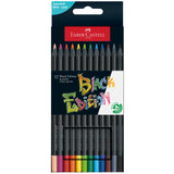 Faber-Castell Black Edition Colored Pencils - Box of 12