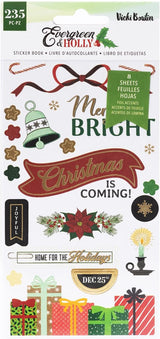 Vicki Boutin Evergreen & Holly Sticker Book