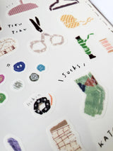 Saien x Miki Tamura Sticker Sheet - Sewing