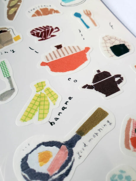 Saien x Miki Tamura Sticker Sheet - Kitchen