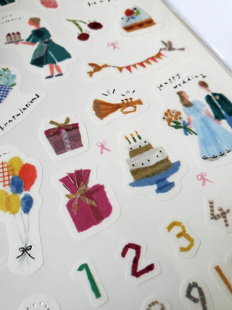 Saien x Miki Tamura Sticker Sheet - Anniversary