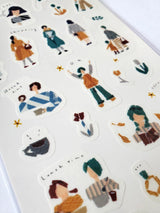 Saien x Miki Tamura Sticker Sheet - People