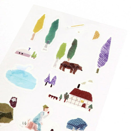 Saien x Miki Tamura Sticker Sheet - Forest