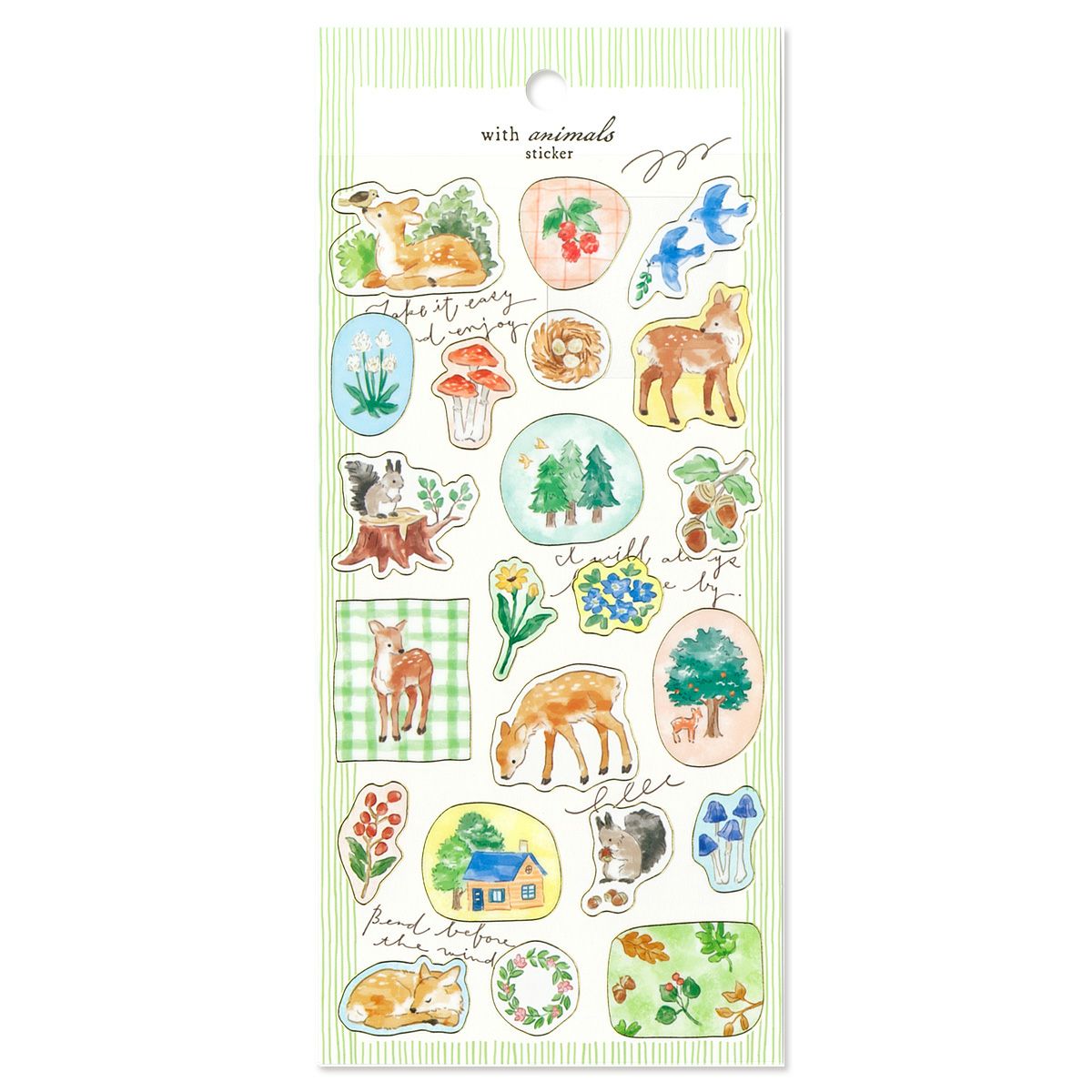 An illustration sticker with the theme of the peaceful daily life of animals is now available!
It features a gold rim around the seal.
Please also pay attention to the sheer piece design.