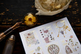 OURS Studio Desk of Botanist Stamp Style Sticker