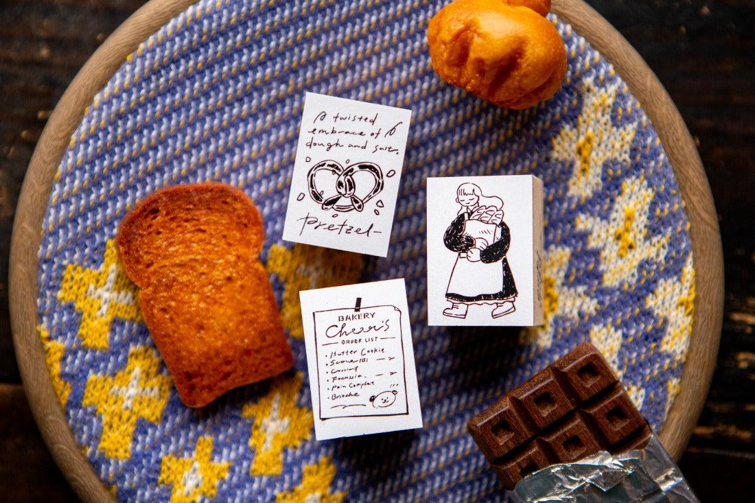 OURS Studio "The Gift" Bakery Rubber Stamp Series