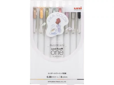 Uni-ball One Gel Pen 0.38mm - Fika Color 8 Colors Set