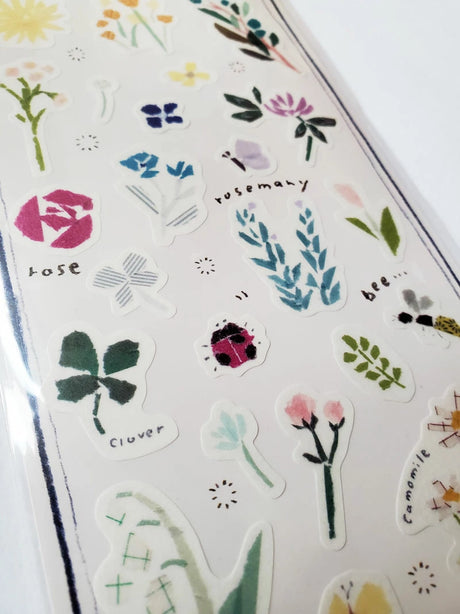 Saien x Miki Tamura Sticker Sheet - Wildflower