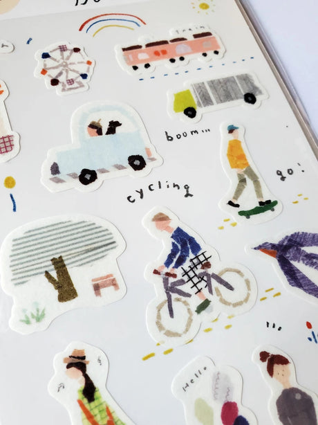 Saien x Miki Tamura Sticker Sheet - Down Town