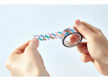 SODA Transparent Masking Tape - Bird (Pink Gold Foil)
