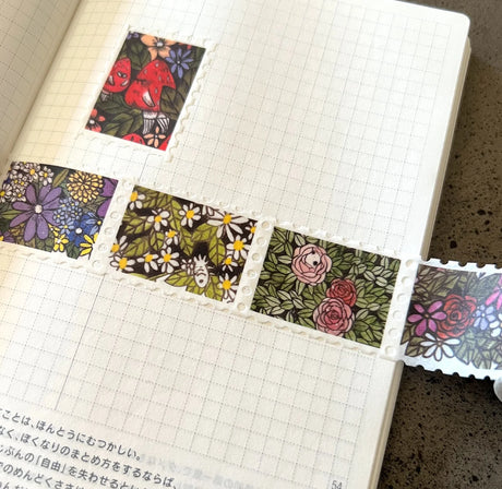 jb0xtchi Stamp Washi Tape - Flowers

The flowers washi tape was illustrated by jb0xtchi (Jessica Ng). jb0xtchi creates stationary and small trinkets from whimsical ideas in the form of painting using ink, watercolour, and gouache.