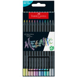 Faber-Castell Black Edition Colored Pencils - Metallic - Box of 12