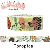 Tropical Animals Endangered Species Washi Tape
