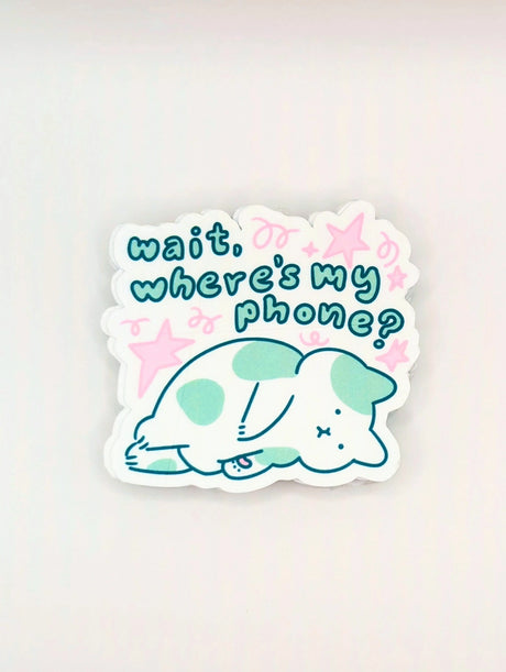 Ideal for your laptop, water bottle, or journal, this sticker is a humorous nod to our modern-day struggles. Made from durable, weather-resistant vinyl, it’s the perfect way to add a touch of relatable humor to your everyday items.