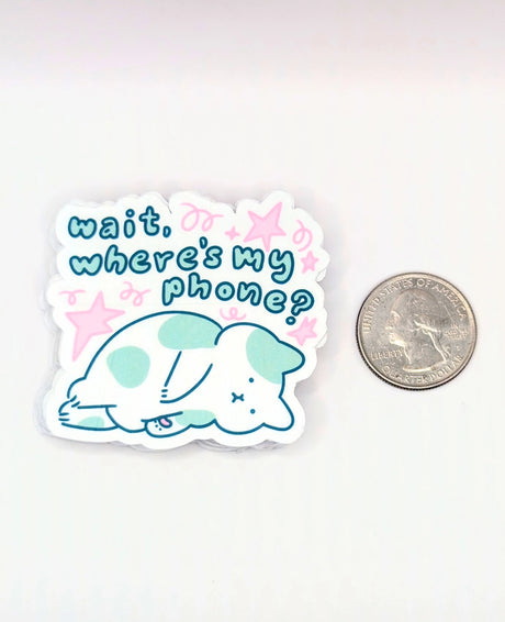 Ideal for your laptop, water bottle, or journal, this sticker is a humorous nod to our modern-day struggles. Made from durable, weather-resistant vinyl, it’s the perfect way to add a touch of relatable humor to your everyday items.