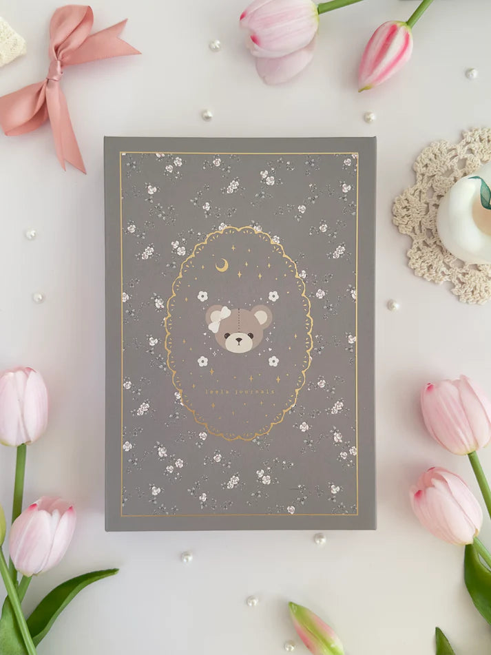 leelajournals Bear A5 Notebook (Dotted, Lined)